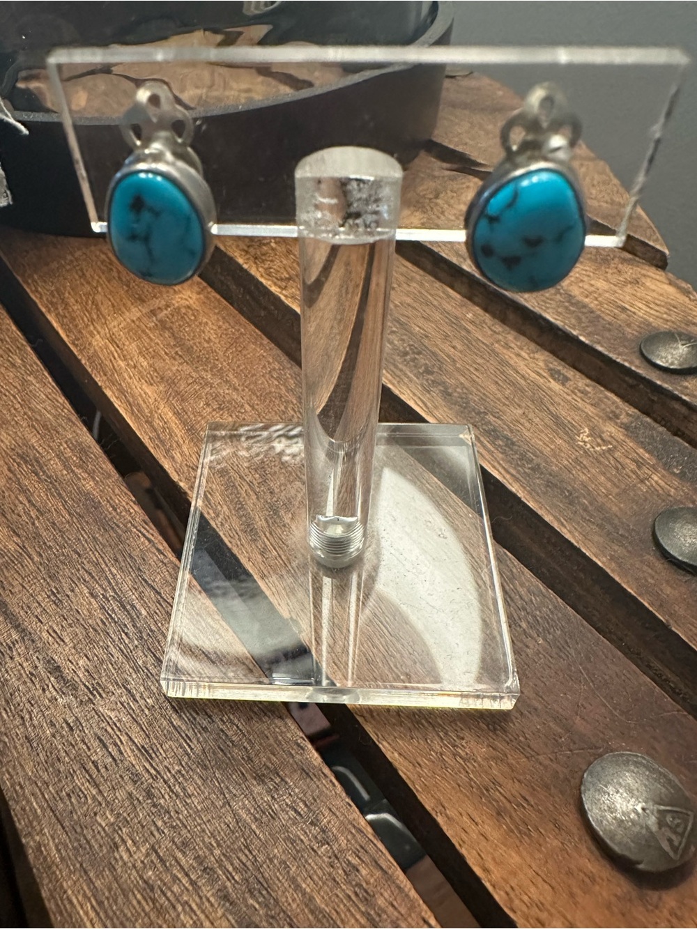 Sterling and Turquoise clip on earrings